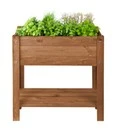 Verhoogde Kweekbak Met Opbergruimte Donkerbruin